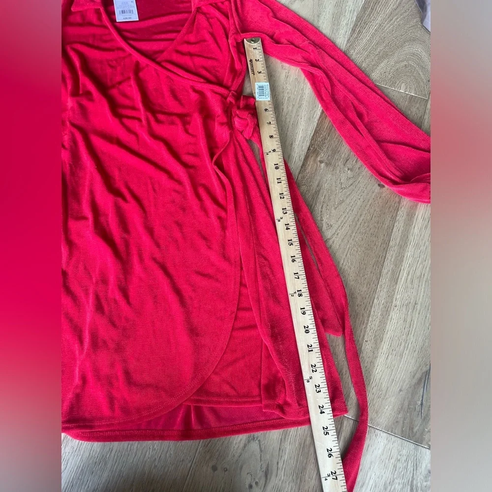 Wild Fable red wrap mini dress XS - Picture 4 of 6